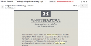 #whatsbeautiful Under Armour