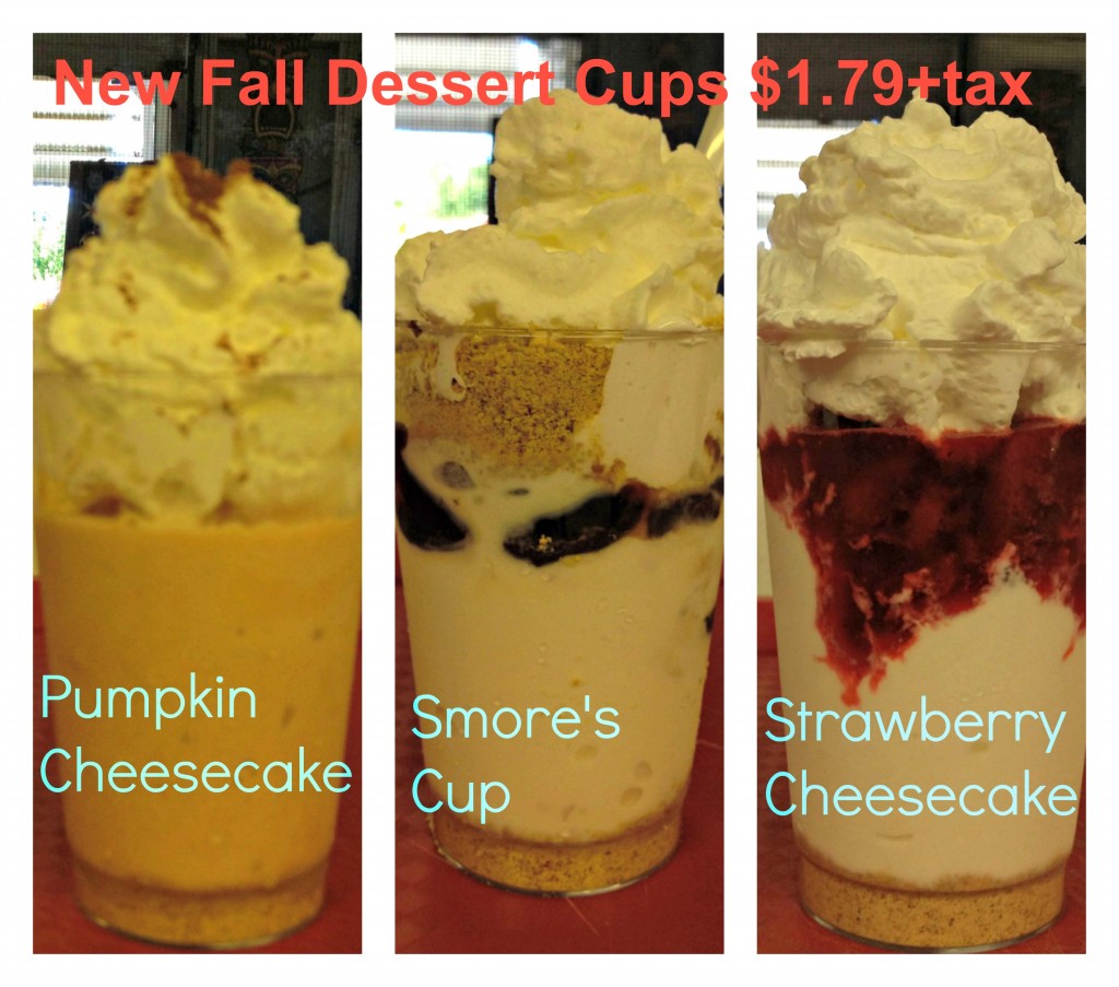 fall dessert menu