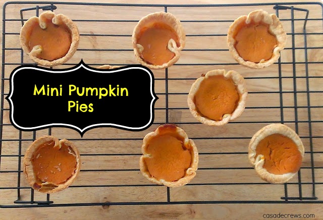 Mini pumpkin pies