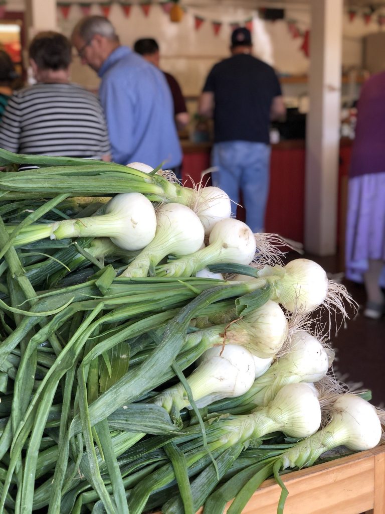 fresh strawberry onions