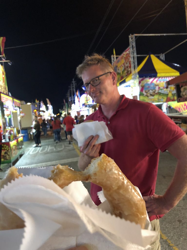 Florida Strawberry Festival and Peachey's Baking company donuts in Plant City, FL.