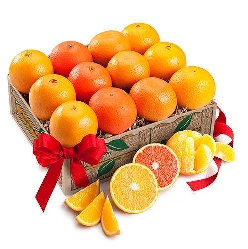 orange citrus basket